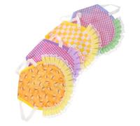 FRCOLOR 4pcs Chicken Saddle Feather Protector Hen Vest Backyard Coop Accessories Poultry Wing Protector for Mating Protection