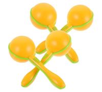 FRCOLOR 4pcs Colorful Plastic Maracas for Orff Rhythm Shakers Musical Party Favor Noisemakers for Birthday Christmas Stocking Stuffers Early Education Sand Hammer Instruments