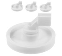 FRCOLOR 4pcs Dishwasher Lower Rack Wheel Bracket for Dishwasher Rollers Easy Install Sturdy Plastic