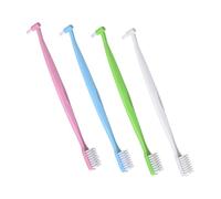 FRCOLOR 4pcs Double-Headed Toothbrush for Wisdom Interspace Portable Ergonomic Brush for Daily Use Travel