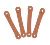 FRCOLOR 4pcs Drum Stick Control Straps Leather Non-slip Finger Grip for 5a 7a Drumsticks Drum Set Practice Assistant for Beginner Drummers Random Color