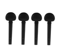 FRCOLOR 4pcs Ebony Violin Tuning Pegs 4/4 Size Fine Adjusters for String Instruments Replacement Musical Parts Violin Accessories