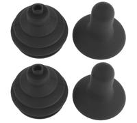 FRCOLOR 4pcs Electric Wheelchair Joystick Caps and Rubber Thumb Grips, Easy Installation Moisture Guard Accessories for Front Wheeled Walker Use in Household Indoor Settings