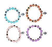 FRCOLOR 4pcs Evil Eye Beaded Bracelets for Women Stylish Wrist Jewelry Lightweight Fashion Bracelet for Special Occasions Comfortable Wear Unique Option for Friends Family