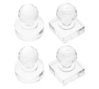 FRCOLOR 4pcs Eyeshadow Tools Makeup Repair Kit with Plastic Powder Stamp Tool and Reusable Eye Shadow Aid for Easy DIY Convenience and Compact Makeup Restoration