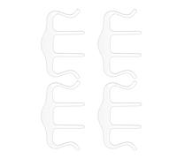 FRCOLOR 4pcs Fixed Clamp Page Clips Transparent Recipe Speech Draft Page Fixing Clips for Books and Magazines Lightweight Portable Design for Easy Use