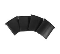 FRCOLOR 4pcs Flat-shaped Speaker Port Tube T-24 Plastic Reflex Port | Black Wind Channel, for Subwoofer Box and Speaker Cabinet, 4x3.9 Inch Size