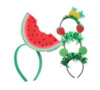 FRCOLOR 4pcs Fruit Design Headbands for Women Cute Hawaii Party Hair Accessories Safe and Versatile Spa Hairbands for Festivals Birthdays Masquerades Christmas Year