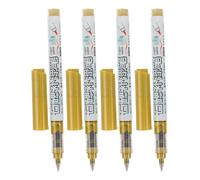 FRCOLOR 4pcs Golden Paint Marker Pen for Memorials and Headstones, Plastic