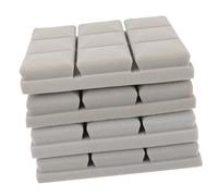 FRCOLOR 4pcs Gray Mushroom-head Soundproof Foam Panels 25x25x5cm High-density Flame-retardant Acoustic Insulation for Recording Studio Noise Reduction