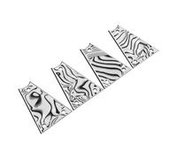 FRCOLOR 4pcs Guitar Truss Rod Holder Neck Plate Pvc with 3 Holes Three Layer Iron Core Sturdy High Resistance to Wear and Tear Robust Stability for Electric and Bass Guitar Accessories