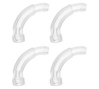 FRCOLOR 4pcs Hearing Aid Earmold Connectors Tube Coupling Parts for Ear Devices Compatible with BTE Models Reliable Repair Earhook Accessories