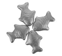 FRCOLOR 4pcs Iron Fish Sculpture Fish Figurines Tabletop Decor Cartoon Style Black Mini Garden Decoration Accessory Ornament for Doll House