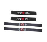 FRCOLOR 4pcs Japanese Samurai Headband Ninja Accessories Karate Boys and Girls Polyester Halloween Costumes Hair Accessory