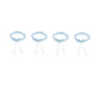 FRCOLOR 4pcs Lace Wedding Garter for Bride Elegant Leg Band with Bowknot for Weddings Engagements and Special Occasions Versatile Accessory for All Ages