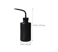 FRCOLOR 4pcs Lash Wash Bottles with Bent Nozzle Multipurpose Plastic Squeeze Bottles for Eyelash Extensions Salad Dressing Jam Storage Plant Watering and Lab Use