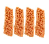 FRCOLOR 4pcs Lifelike Artificial Meat Slices for Kitchen Decor Restaurant Display and Food Photography True to Sturdy Build for Professional Styling