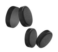 FRCOLOR 4pcs Magnetic Cowbell Mute Set for Small Musical Instruments with Secure Attachment and Effective Noise Reduction, Black Magnet Accessory for Cymbals and Cowbells