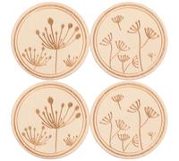 FRCOLOR 4pcs Magnetic Needle Minder Set for Cross Stitch and Embroidery, Wooden and Magnet Sewing Needle Organizer, Practical Replacement for Pin Cushions, for Crafting and Sewing Projects