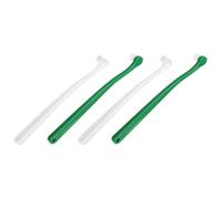 FRCOLOR 4pcs Manual Cat Toothbrush Set with Small Head, Long Handle, Lightweight Plastic Brush for Cats and Puppies, Portable Dental Care for Pet Oral Hygiene