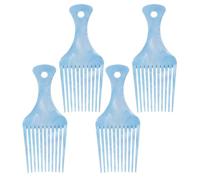 FRCOLOR 4pcs Men's Wide Tooth Comb for Curly Hairstyles Styling Pick for Hair Parting Grooming Plastic Hairdressing Combs