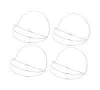 FRCOLOR 4pcs Metal Crown Headband Base for DIY Floral Crowns and Hanfu Headdress Making Four Craft Frame for Womens Tiara Traditional Elegant Headpiece Accessory for Brides and Cosplay