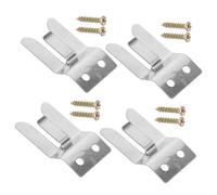 FRCOLOR 4pcs Metal Mic Hook Holder Clips Microphone Hangers Compatible Screw Included for Radio Accessories