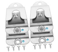 FRCOLOR 4pcs Mic Hanger Clip with Screws Compact Lightweight Cb Radio Microphone Holder Mount Car Mic Stand Easy Installation Design