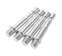FRCOLOR 4pcs Microphone Stand Adapter 3/8 to 1/4 Thread Screw Metal Mic Arm Replacement Extender for Microphone Arms Compatible with Podcast and Singing Stands