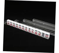 FRCOLOR 4pcs Mini Mahjong Tile Racks U-shaped Holders Convenient Stable Tile Positioning Organized Slots for Group Play Portable Mahjong Game Accessory
