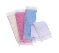 FRCOLOR 4pcs Miniature Dollhouse Towels Tiny Bathroom Washcloths in White Beige Pink Blue Mini House Supplies for Mini Home Decor and Craft Accessories