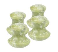 FRCOLOR 4pcs Mushroom Shaped Gua Sha Tools for Skincare Premium Jade Massage Set for Face and Neck Relaxation and Accessories Boost Serum Absorption Durable and Compact Design