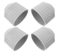 FRCOLOR 4pcs Non-Slip Silicone Door Handle Covers for Seniors Anti-Collision Soft Grip Protectors Easy to Open and Comfortable Door Knob Sleeves for Home and Office Use