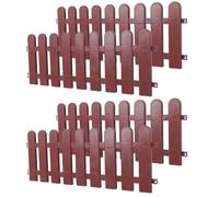FRCOLOR 4pcs Outdoor Tortoise Enclosure Fence Set, Small Animal Plastic Lawn Barrier with Decorative Garden Border Panels, Patio Pet Fence for Reptile Habitat and Outdoor Grazing