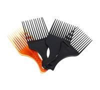 FRCOLOR 4pcs Plastic Hair Pick Comb Portable Wide Tooth Afro Pick for Men Hair Styling Comb for Curly Afro Care