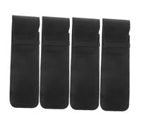 FRCOLOR 4pcs Portable Leather Storage Cases for Manual Stylish and Practical Shaving Accessories for Outdoor Travel and Home Use Protective Covers