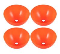 FRCOLOR 4pcs Professional Football Disc Cones for Soccer Training Equipment, Pe Material, Easy be Seen, Portable Agility Markers for Football Target Practice on Sunny or Rainy Days