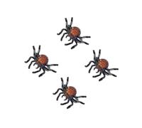 FRCOLOR 4pcs Punk Style Spider Ring Adjustable Open Ring with Rhinestone Inlay for Unique Fashion Statement Vintage Inspired Decorative Jewelry for Women for Halloween and Everyday Wear