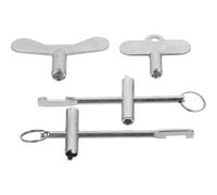 FRCOLOR 4pcs Radiator Bleed Key Set Water Meter Valve Utility Key for Plumbing and Heating Valve Air Venting for Bleeding