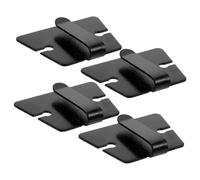 FRCOLOR 4pcs Radio Microphone Hangers Universal Mic Hook Metal Clip Holder Portable Multi-functional Design for Handheld Radio and Microphone Use at Home or Office
