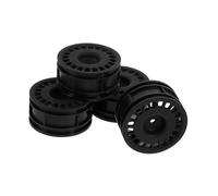 FRCOLOR 4pcs Rc Car Wheels Plastic Replacement Tires for Drift Racing Models Wear-resistant Mini Wheel Rims for Remote Control Cars Easy to Install Accessories for Teens