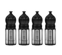 FRCOLOR 4pcs Refillable Roll On Glass Bottles, 3ml Travel Size Leakproof Roller Bottles for Essential Oils, Perfume, Body Oil, Aromatherapy, Multi-purpose Containers for On-the-go Use