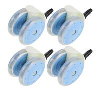 FRCOLOR 4pcs Replacement Walker Wheels Quiet Wear-Resistant Swivel Front Wheels Detachable Insert Type for Stroller and Walker Accessories