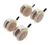 FRCOLOR 4PCS Rotatable Walker Wheels Replacement for Stroller and Walker Sturdy Caster Set with Swivel Bearings for Folding and Prams