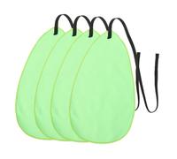 FRCOLOR 4pcs Saxophone Cleaning Cloth for Soprano Sax Flute Clarinet Wind Instruments Soft Absorbent Tube Wiping Rag for Maintenance and Scratch Protection Green