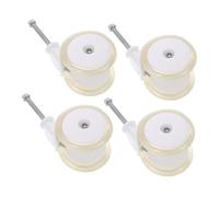 FRCOLOR 4pcs Silent Pu Wheels for Walker Replacement Stroller Wheel Casters No Noise Rolling Mobility for Folders Learning Walker Accessories
