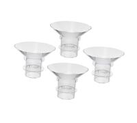 FRCOLOR 4pcs Silicone Breast Pump Flange Inserts Wearable Reusable Inserts Replacements for Breast Pump Parts Convenient for Breastfeeding