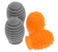 FRCOLOR 4Pcs Silicone Drumstick Caps Mute Accessory for Practice Rhythm Timing for Go Musicians Protects Drumstick Tips Reduces Noise