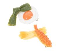FRCOLOR 4pcs Simulated Food Hairpin Banana Clip for Girls Hair Accessories Hair Clips for Women Random Style