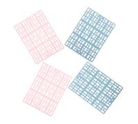 FRCOLOR 4pcs Small Animal Cage Foot Mats for Rabbits Guinea Pigs Hamsters Cuttable Rabbit Cage Floor Pads with Urine-permeable Design Comfortable and Versatile Pink Blue